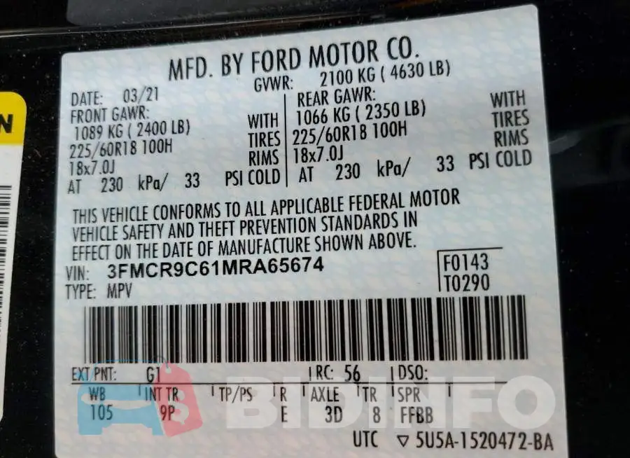 3FMCR9C61MRA65674 Photo# 10