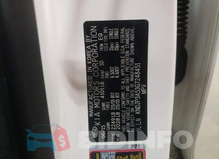KNDJP3A53G7248451 Photo# 10