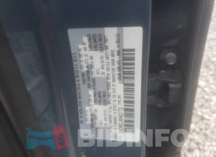 3MVDMBCL4NM401772 Photo# 10