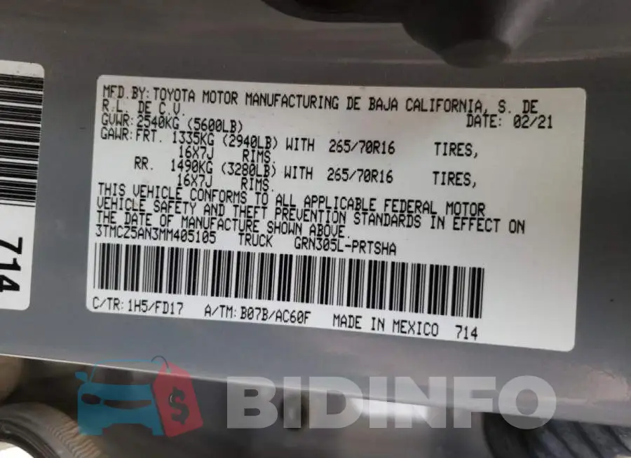 3TMCZ5AN3MM405105 Photo# 10
