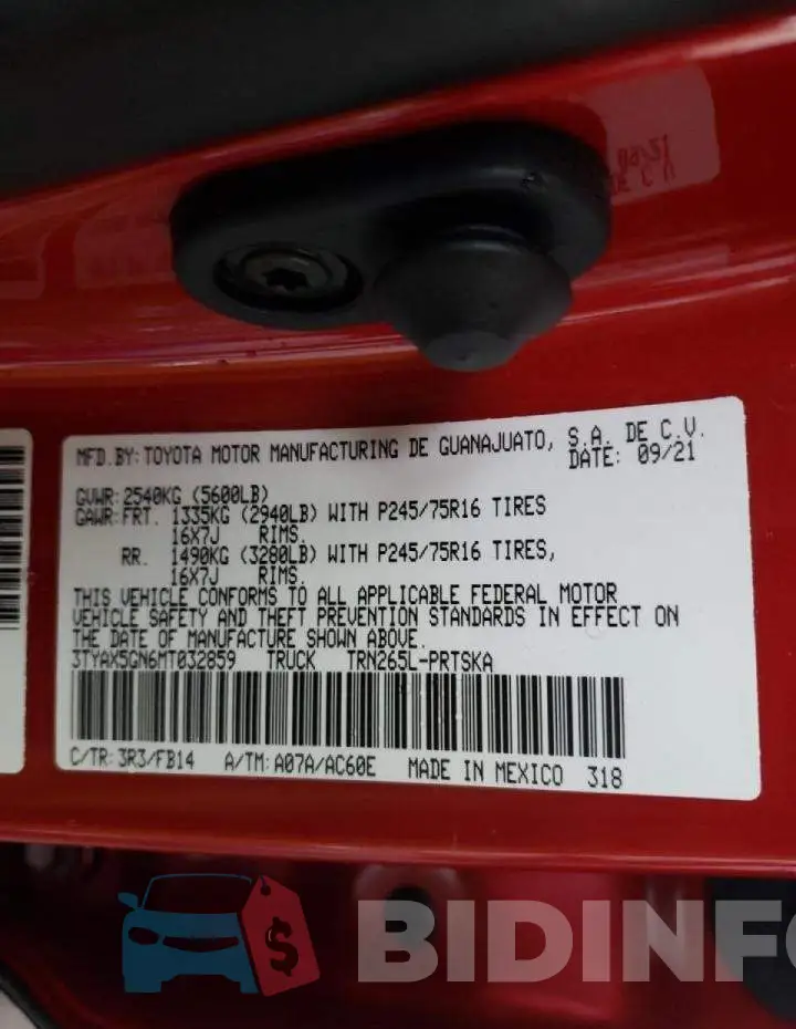 3TYAX5GN6MT032859 Photo# 10