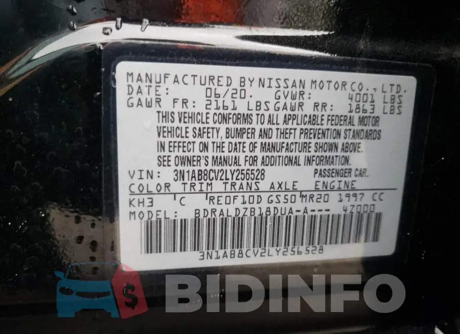 3N1AB8CV2LY256528 Photo# 10