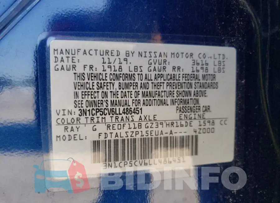 3N1CP5CV6LL486451 Photo# 10