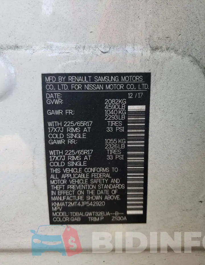 KNMAT2MT4JP542920 Photo# 10