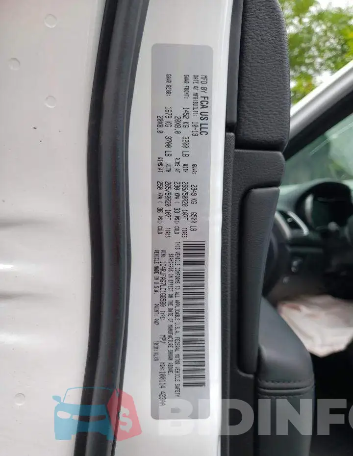 1C4RJFAG7LC168580 Photo# 10