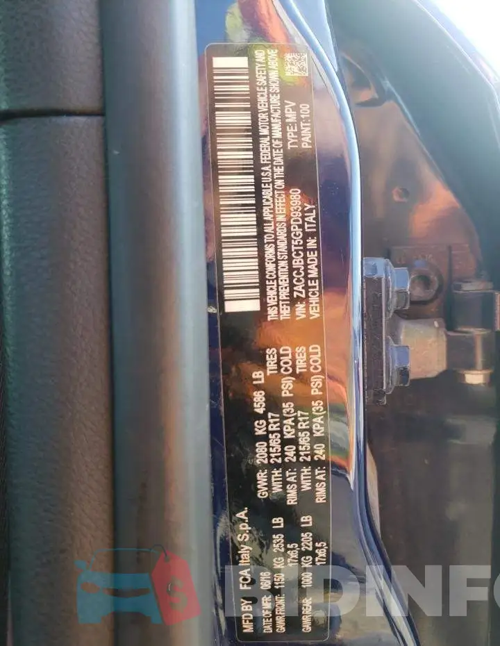 ZACCJBCT5GPD93980 Photo# 10