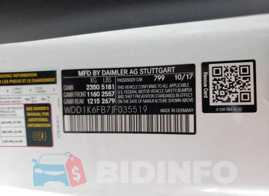 WDD1K6FB7JF035519 Photo# 10