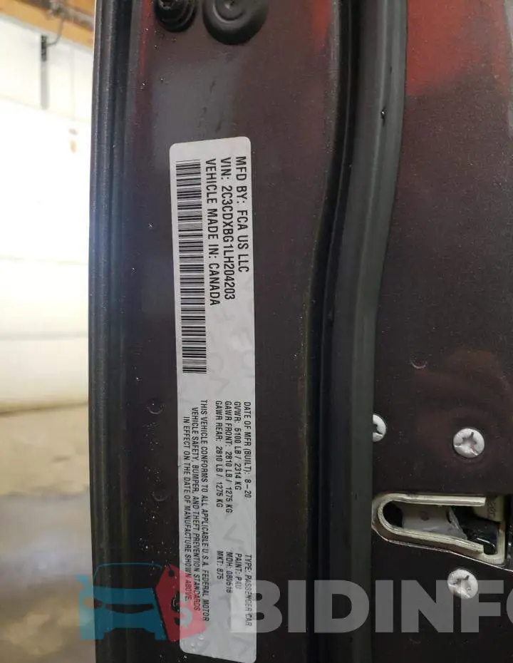 2C3CDXBG1LH204203 Photo# 12