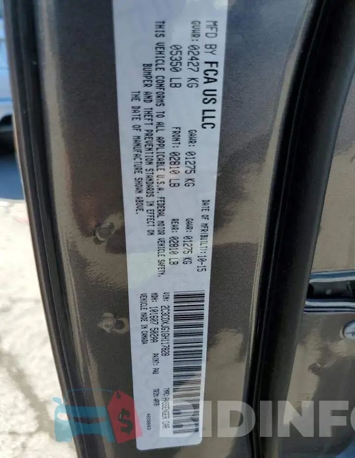 2C3CDXJG1GH117828 Photo# 10