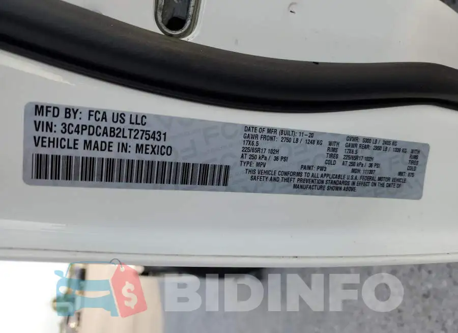 3C4PDCAB2LT275431 Photo# 10