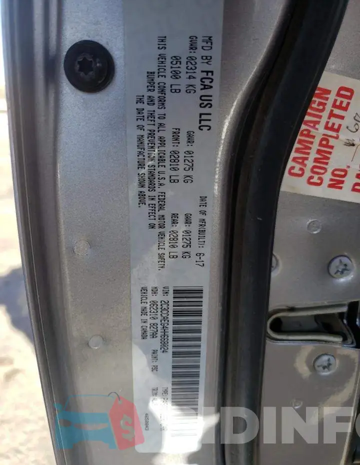 2C3CCAEG4HH668024 Photo# 10