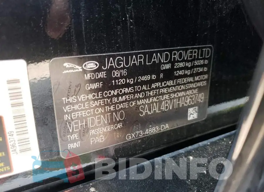 SAJAL4BV1HA963749 Photo# 10