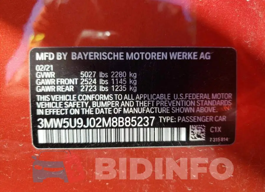 3MW5U9J02M8B85237 Photo# 10