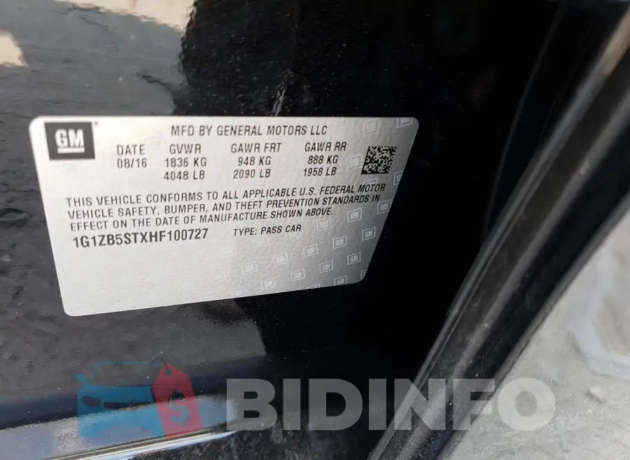 1G1ZB5STXHF100727 Photo# 10