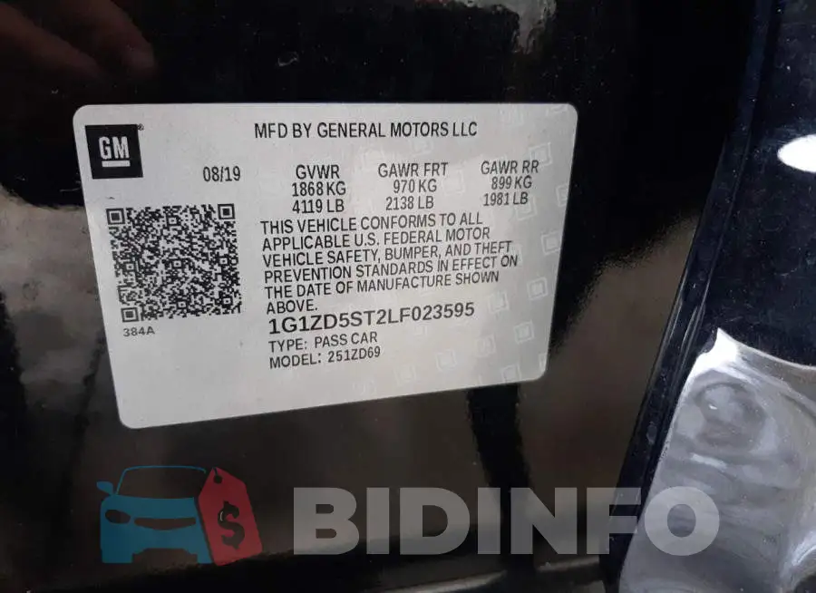 1G1ZD5ST2LF023595 Photo# 10