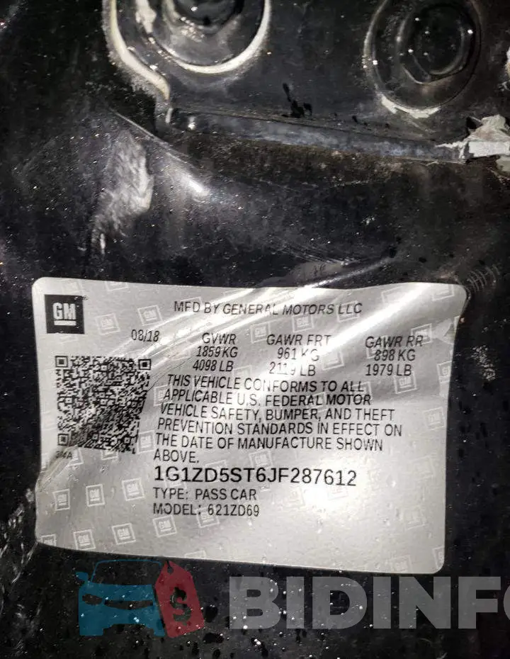 1G1ZD5ST6JF287612 Photo# 10