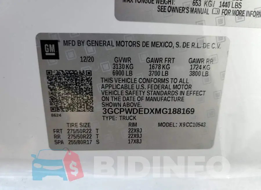 3GCPWDEDXMG188169 Photo# 10