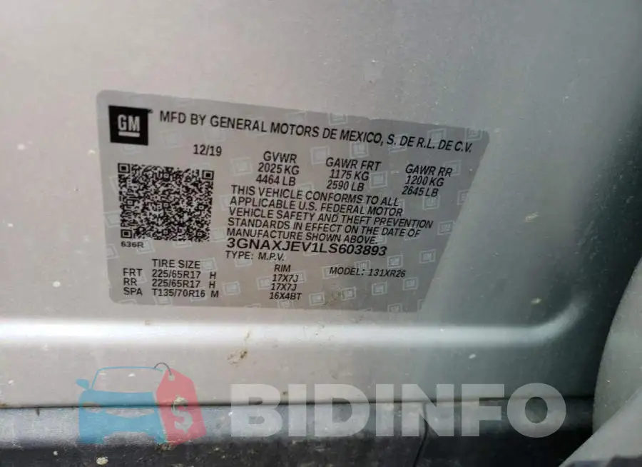 3GNAXJEV1LS603893 Photo# 10