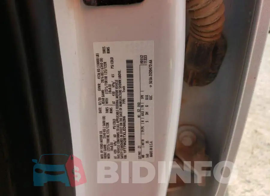 1FT7W2BTXLED86286 Photo# 10