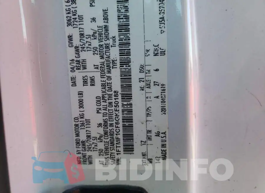 1FTMF1CF6GKE50188 Photo# 10