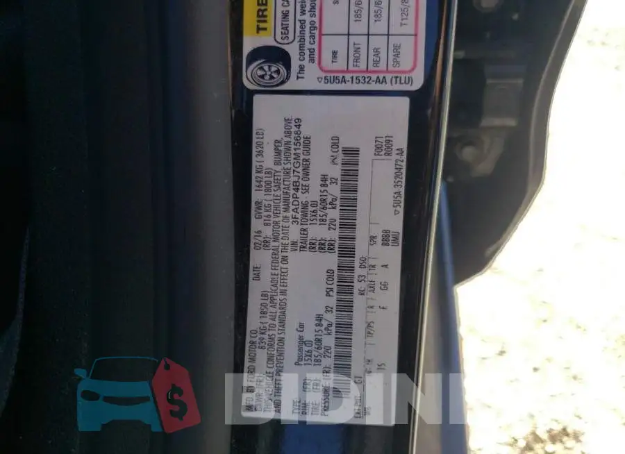 3FADP4BJ7GM156849 Photo# 10