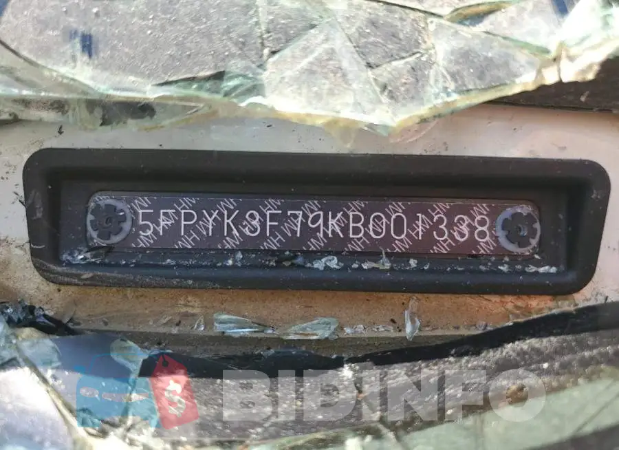 5FPYK3F79KB001338 Photo# 10