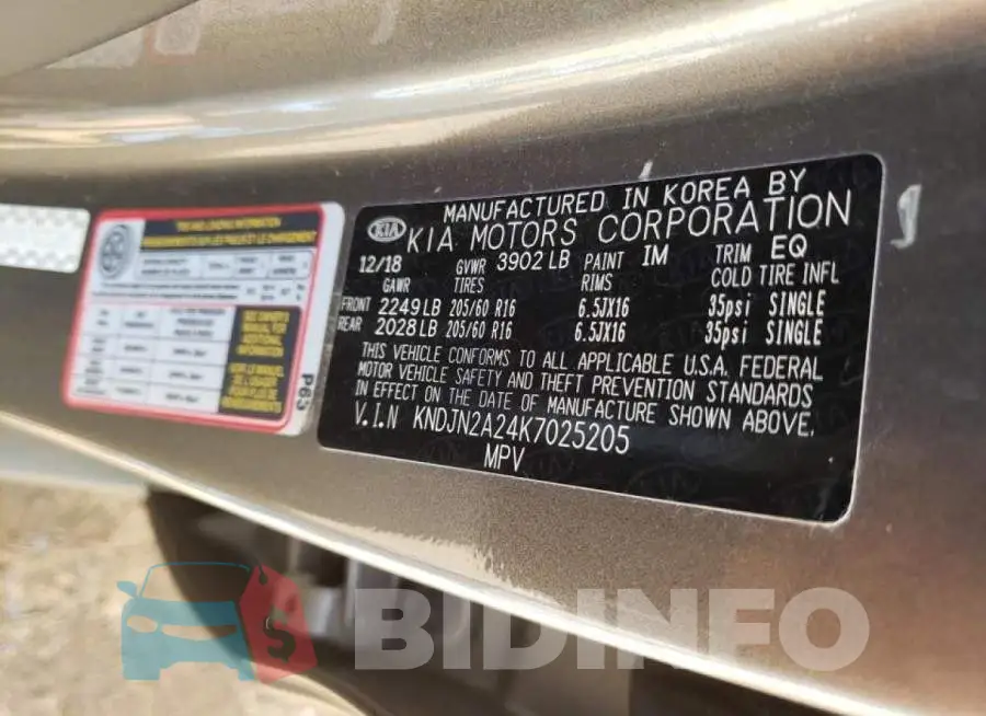 KNDJN2A24K7025205 Photo# 10