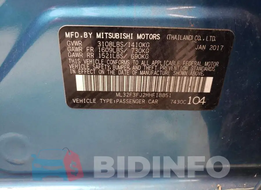 ML32F3FJ2HHF18851 Photo# 10