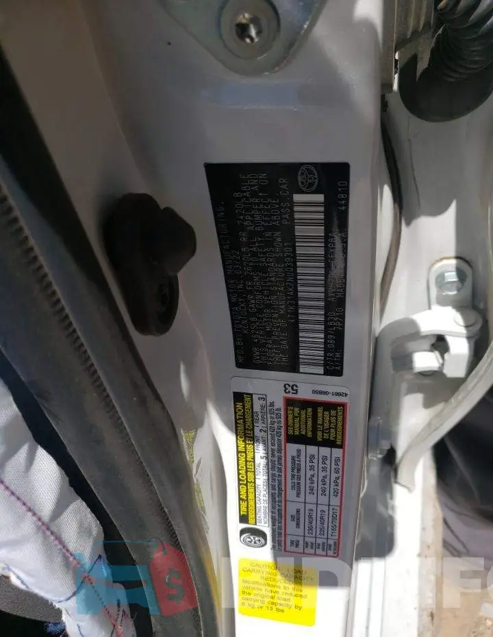 4T1K31AK7NU039301 Photo# 10