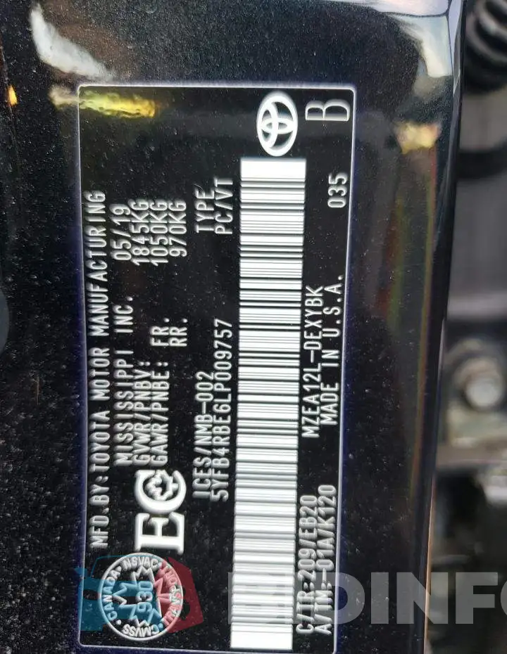5YFB4RBE6LP009757 Photo# 10