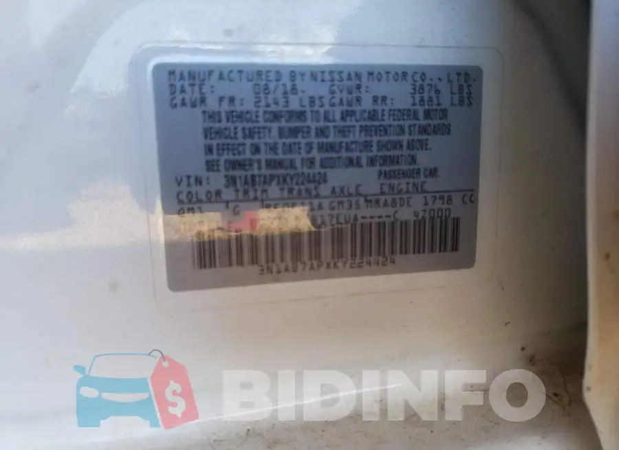 3N1AB7APXKY224424 Photo# 10