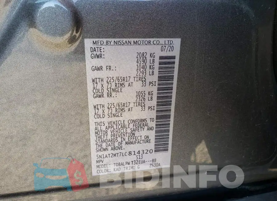 5N1AT2MT7LC814320 Photo# 10