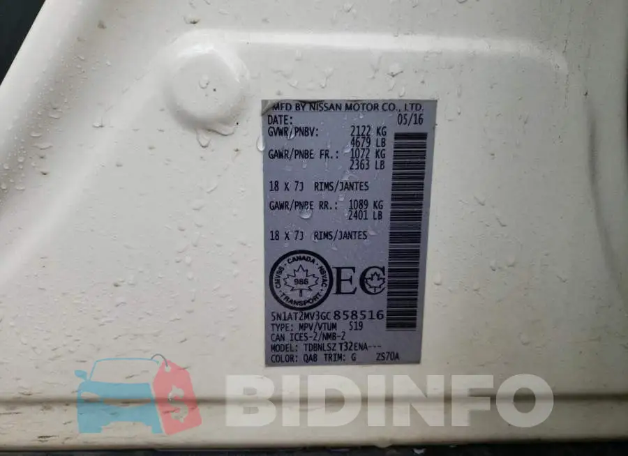 5N1AT2MV3GC858516 Photo# 10