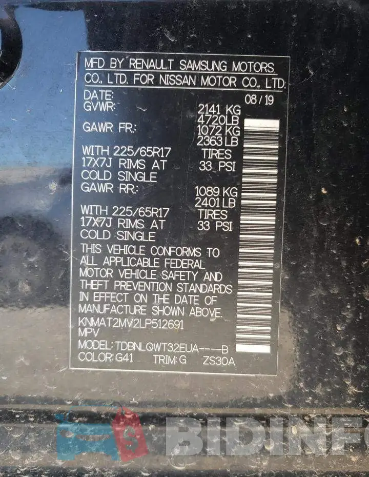 KNMAT2MV2LP512691 Photo# 10