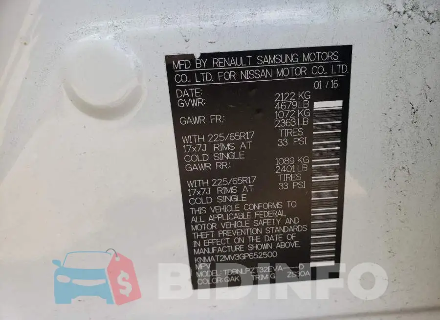 KNMAT2MV3GP652500 Photo# 10