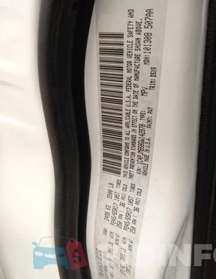 1C4PJMBS8GW142878 Photo# 8