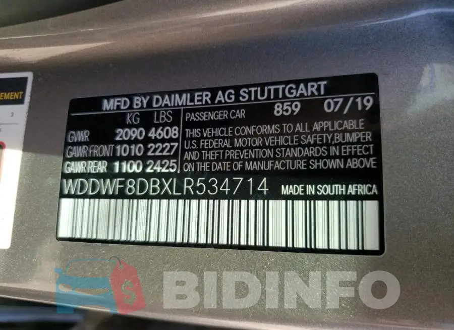 WDDWF8DBXLR534714 Photo# 10