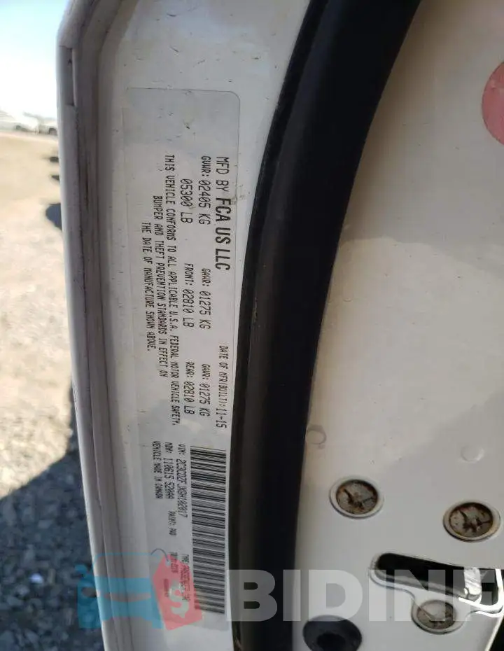 2C3CDZFJXGH102017 Photo# 10