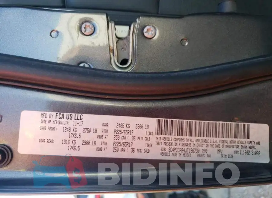 3C4PDCAB4JT196730 Photo# 10