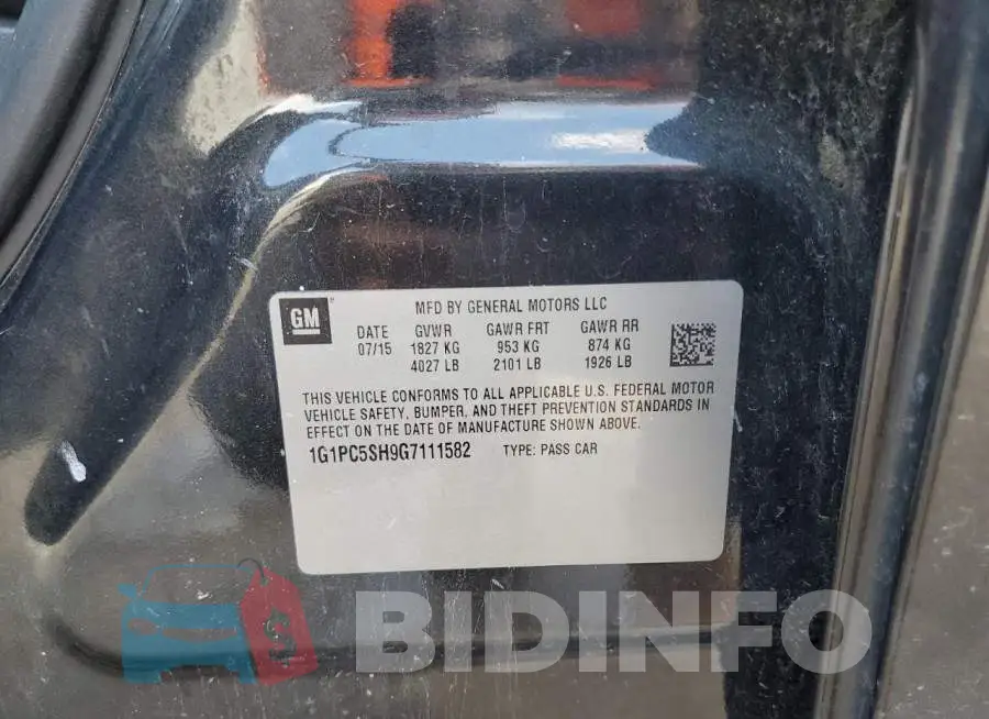 1G1PC5SH9G7111582 Photo# 10