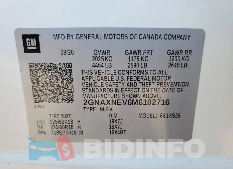 2GNAXNEV6M6102716 Photo# 10