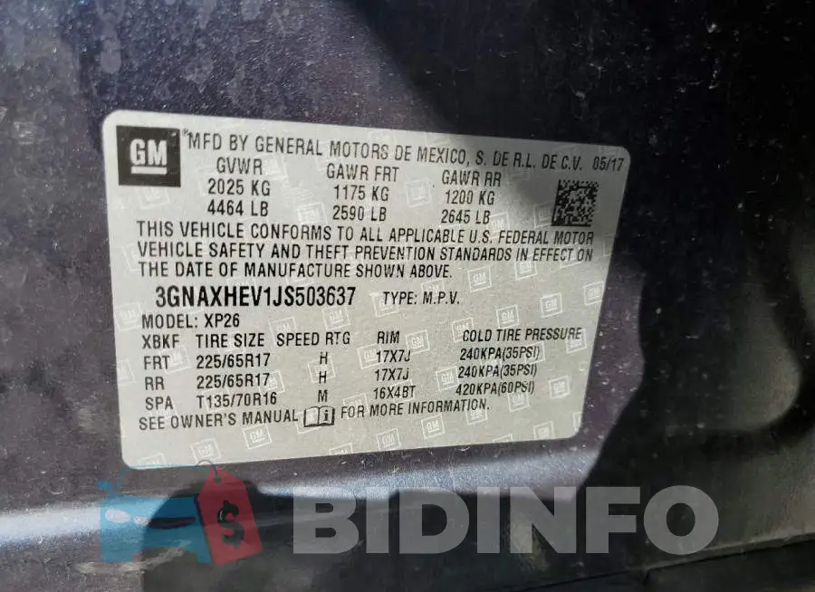3GNAXHEV1JS503637 Photo# 10