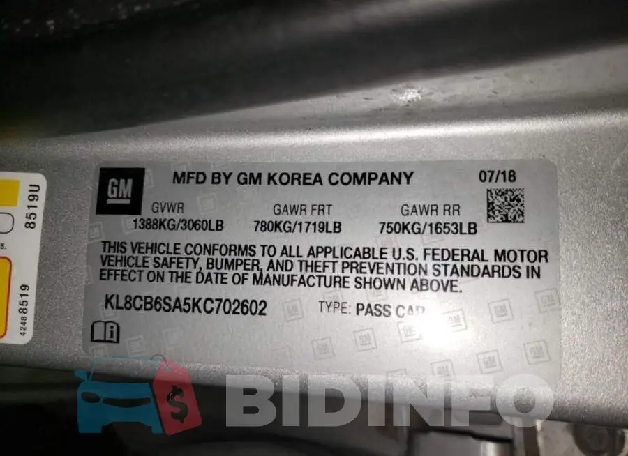 KL8CB6SA5KC702602 Photo# 10