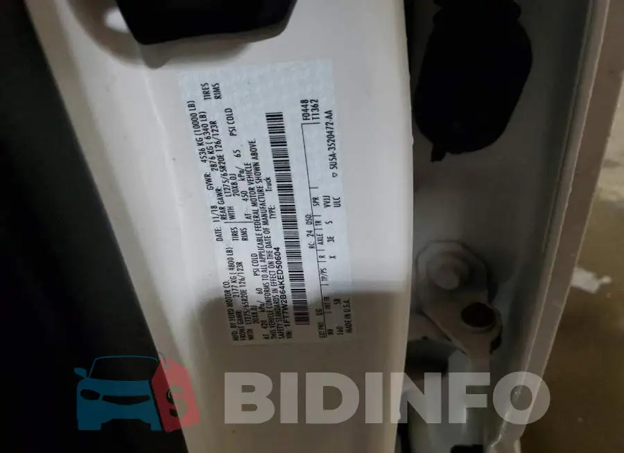 1FT7W2B64KED50604 Photo# 10