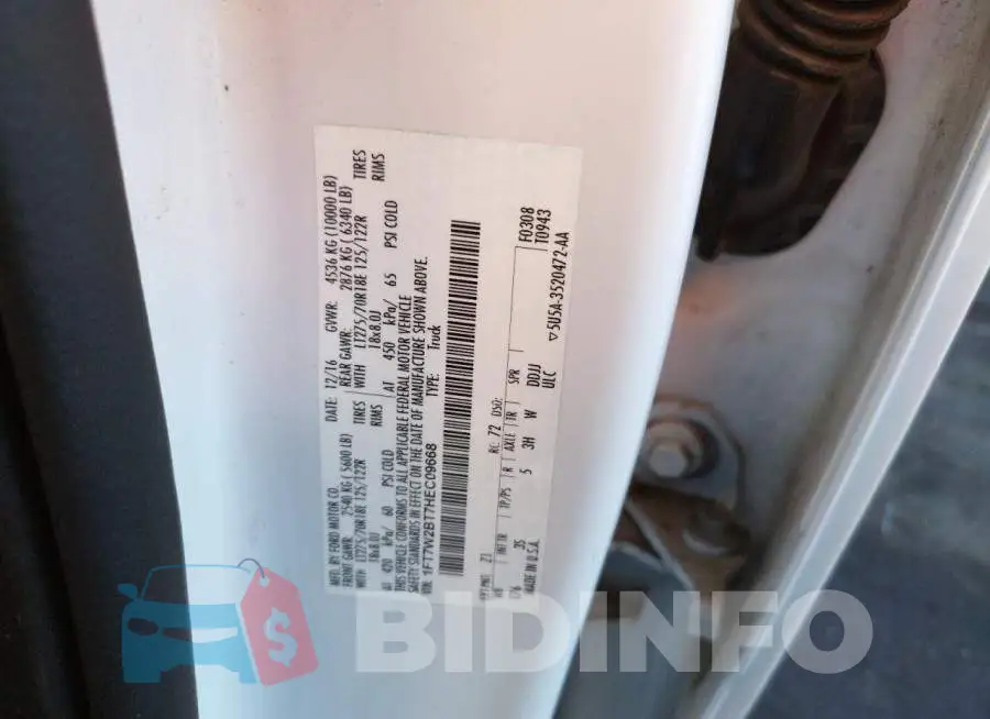 1FT7W2BT7HEC09668 Photo# 10