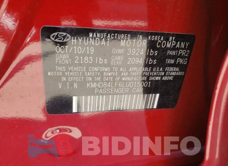 KMHD84LF6LU015001 Photo# 10