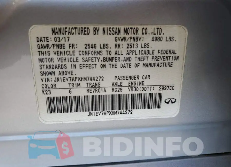JN1EV7APXHM744272 Photo# 10