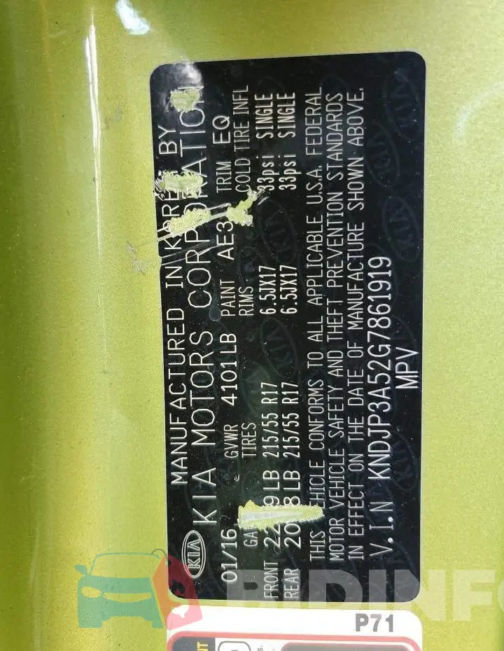 KNDJP3A52G7861919 Photo# 10
