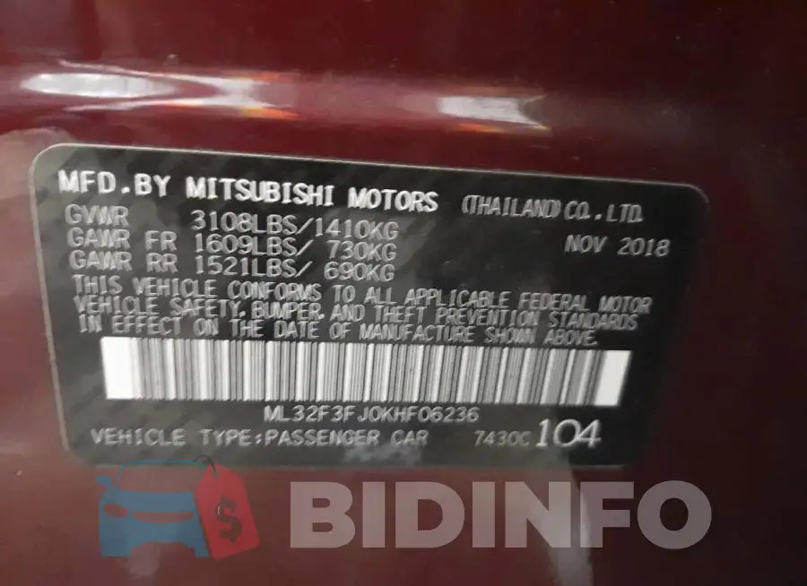 ML32F3FJ0KHF06236 Photo# 10