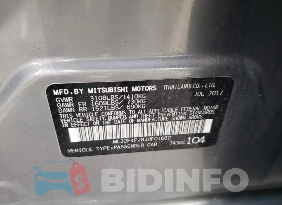 ML32F4FJ8JHF01662 Photo# 10